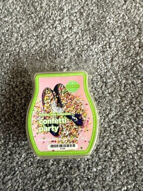 Scentsy Confetti Party Wax Bar - Pink & Green Accents